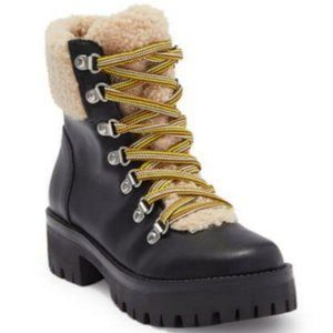 Steve Madden Aniko Faux Fur Lace-Up Boots
